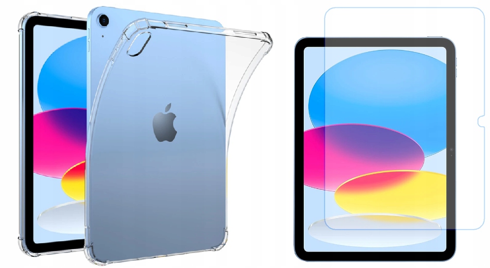 TRANSPARENTNÉ POUZDRO + SKLO PRE APPLE IPAD 10.9 GEN 10 A2696, A2757, A2777